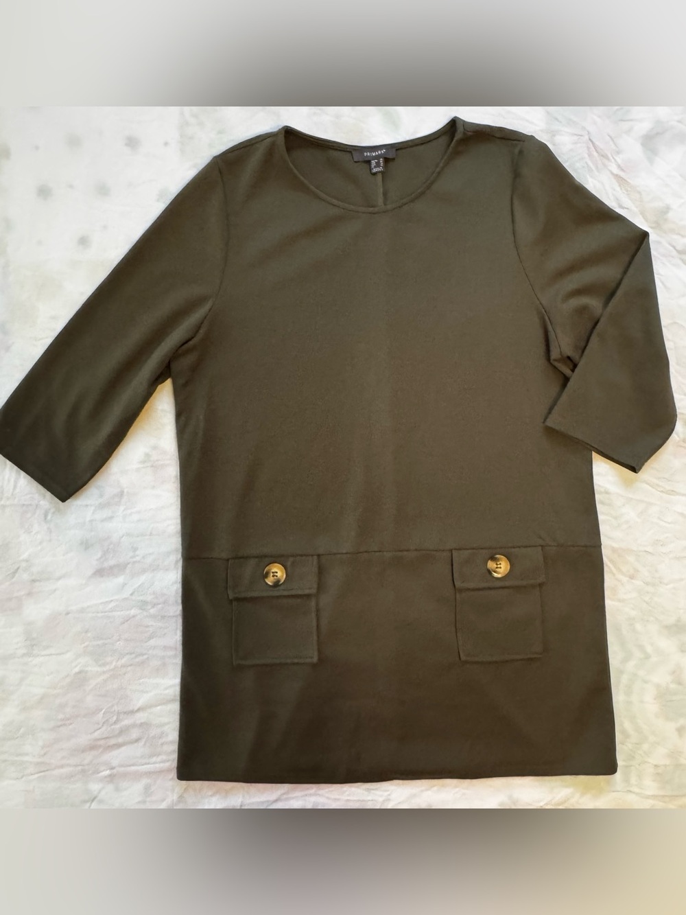 Primark Olive Green Crew Neck Dress / Tunic
